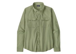 Patagonia Men's Long-Sleeved Self Guided Hike Shirt -Deals Men Women Shirt Store Salvia green self guided