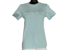 Women's Idaho Mountain Touring Heartbeat Tee -Deals Men Women Shirt Store WOMENS idaho mountain touring heartbea ss shirt dusty blue