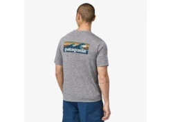 Patagonia Men's Capilene Cool Daily Graphic Shirt - Waters -Deals Men Women Shirt Store abalone blue 2
