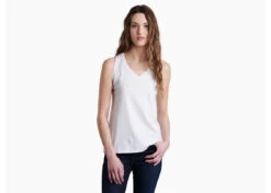 KUHL Women's Arabella V-Neck Tank -Deals Men Women Shirt Store arabella tank white