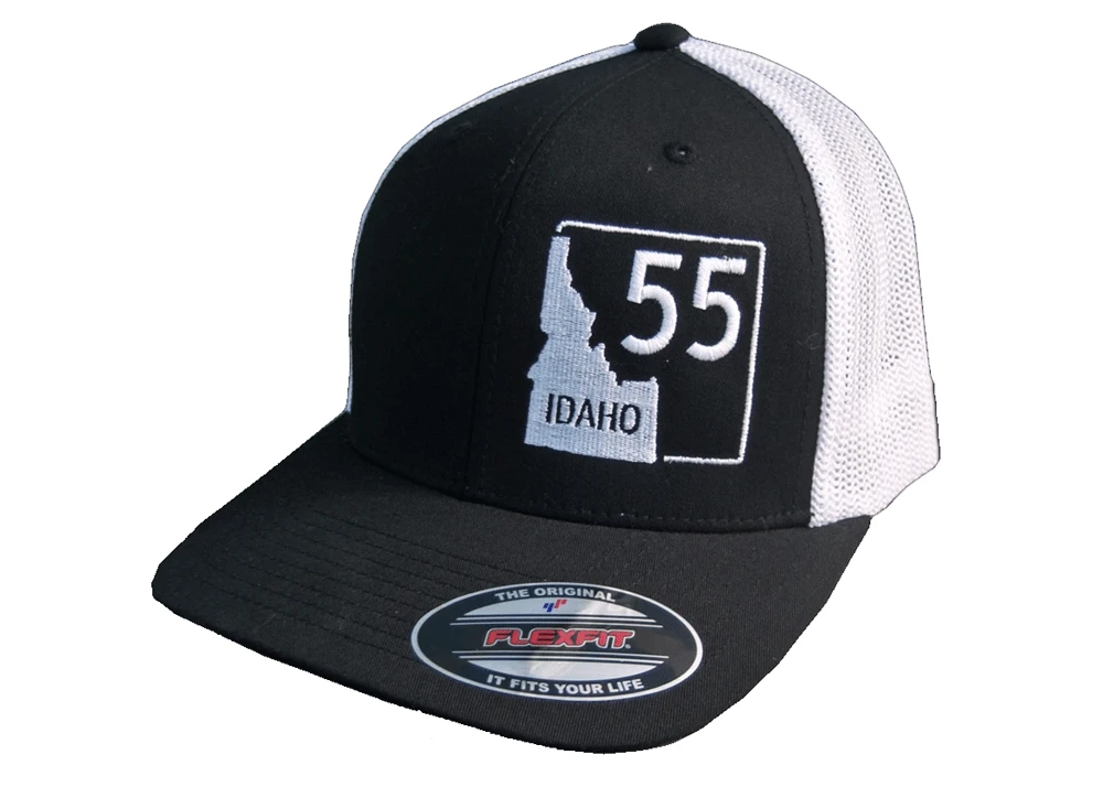 Idaho Highway 55 Flex Fit Mesh-Back Hat 2 Idaho Highway 55 Flex Fit Mesh-Back Hat - Image 2