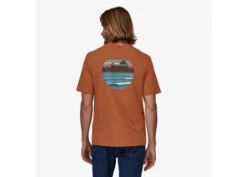 Patagonia Men's Skyline Stencil Responsibili-Tee -Deals Men Women Shirt Store fertile brown3