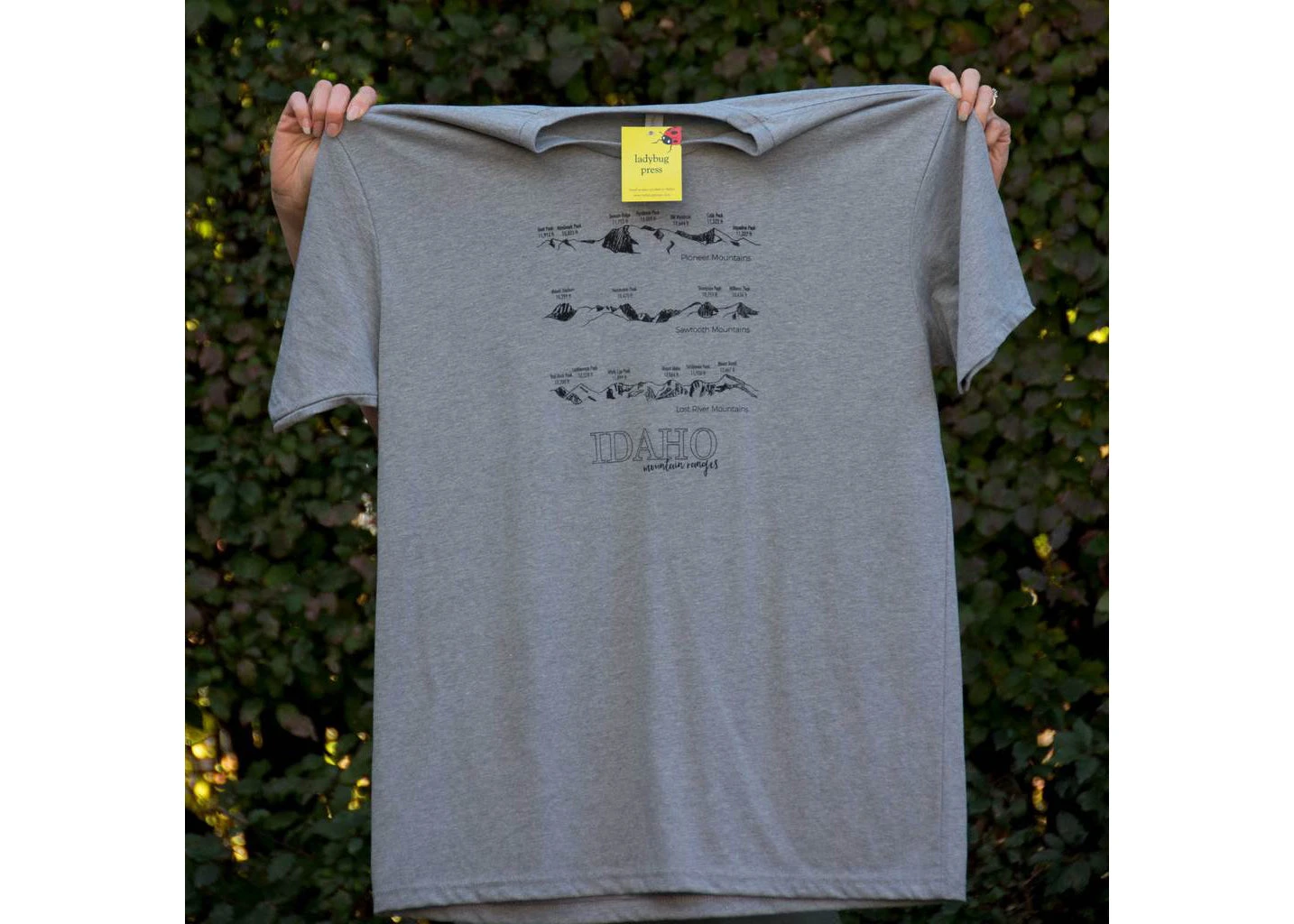 Idaho Mountain Ranges T-Shirt 2 Idaho Mountain Ranges T-Shirt - Image 2