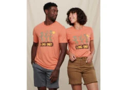 Unisex Hemp Daily Short Sleeve Tee -Deals Men Women Shirt Store papaya