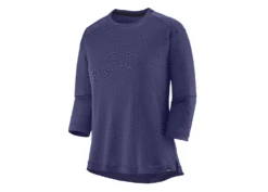 Patagonia Women's Merino 3/4-Sleeved Bike Jersey -Deals Men Women Shirt Store patagonia W s Merino 3quarter Sleeve Bike Jersey Sound Blue