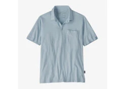Patagonia Men's Cotton In Conversion Lightweight Polo Shirt -Deals Men Women Shirt Store steam blue